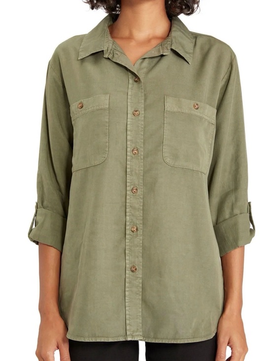Social Standard Tops - Social Standard By Sanctuary Tencel Button Down Utility Top